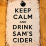 Vintage Sam's Cider sign
