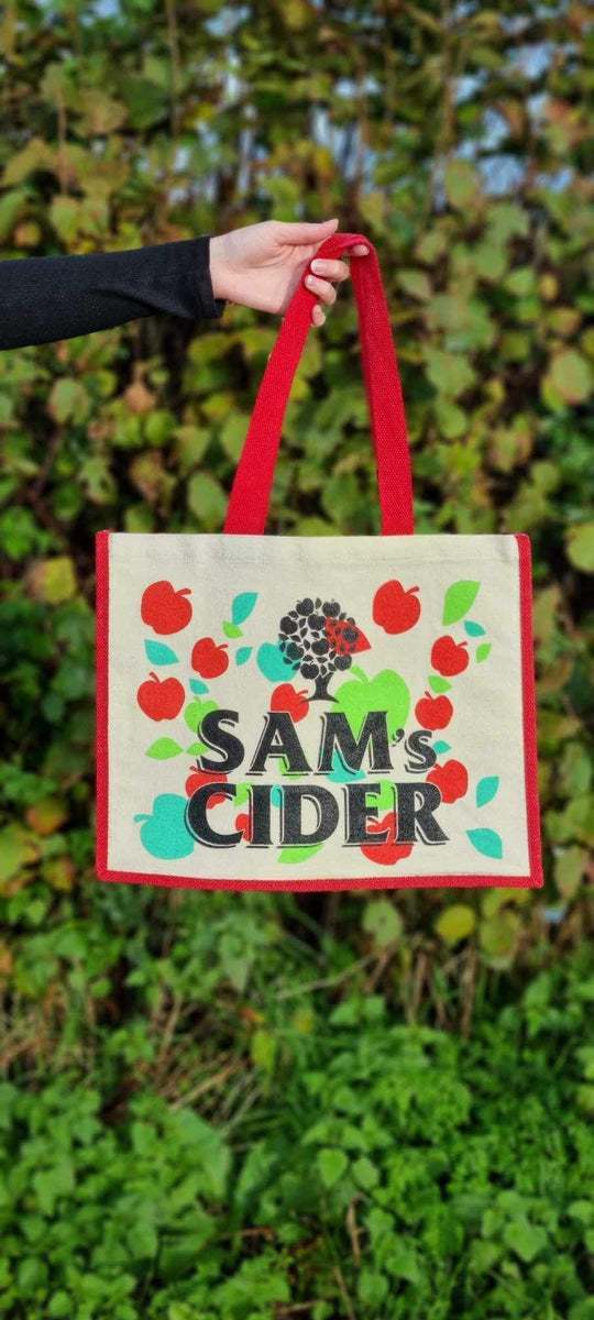 Sam's Cider Jute Tote bag