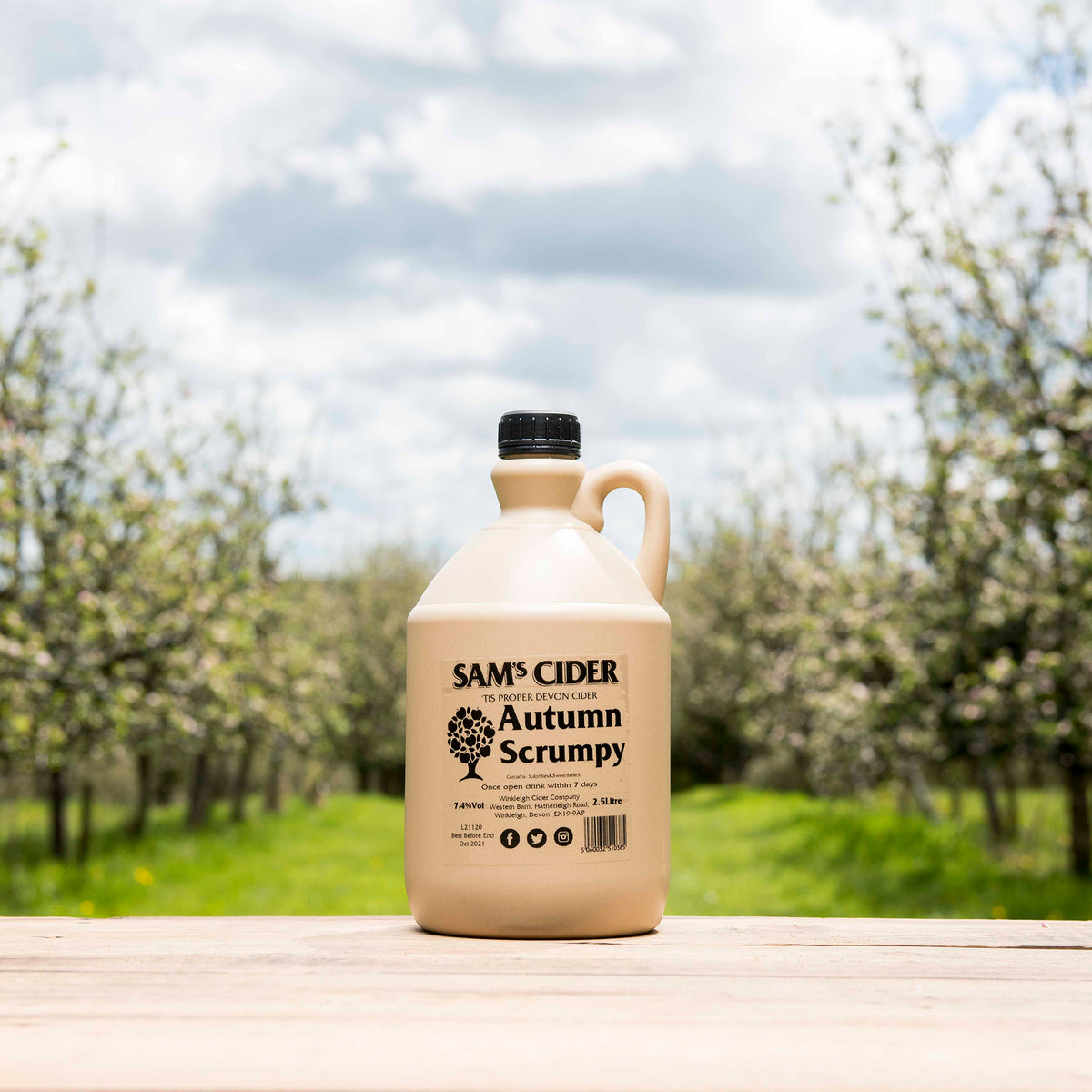 2.5ltr Autumn Scrumpy Stone Look-A-Like Jar | Sams Cider – Sam's Cider
