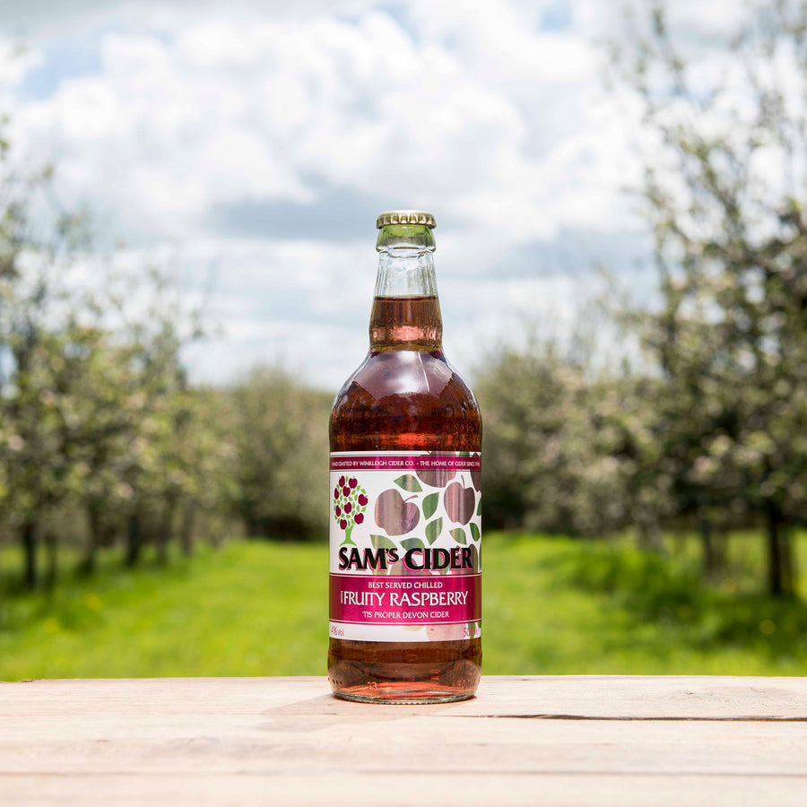Sam’s Cider with Fruity Raspberry 500ml (Case of 12) 4% ABV